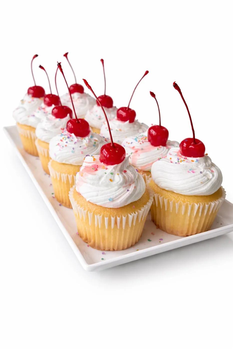 Hand-decorated cupcakes at The Sweet Creamery