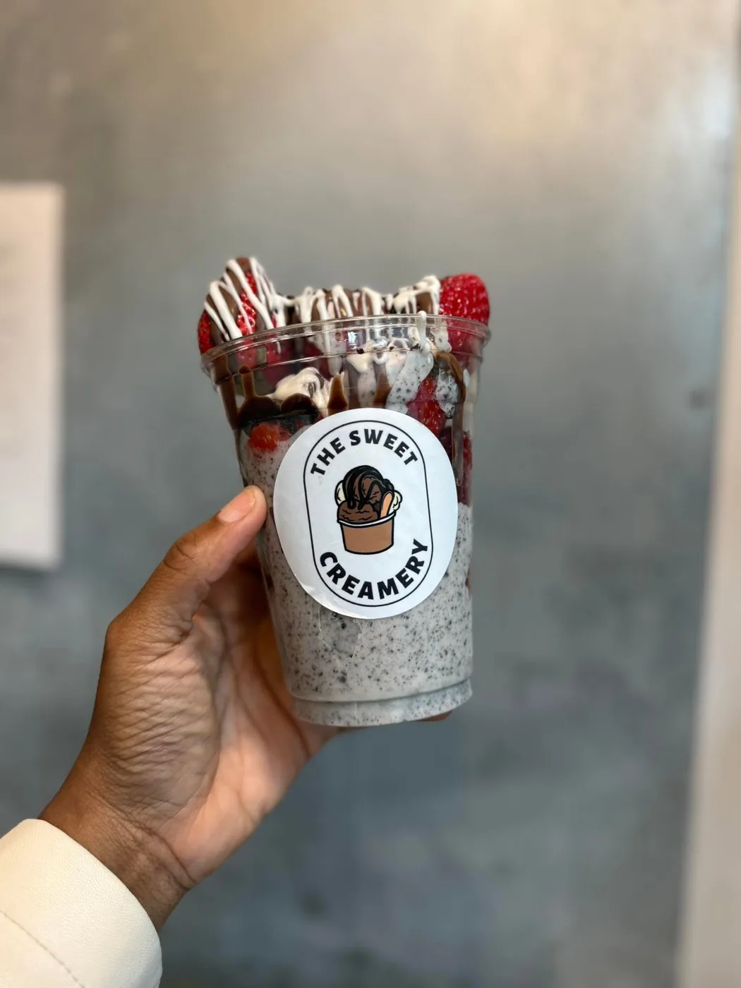 Oreo strawberry cup